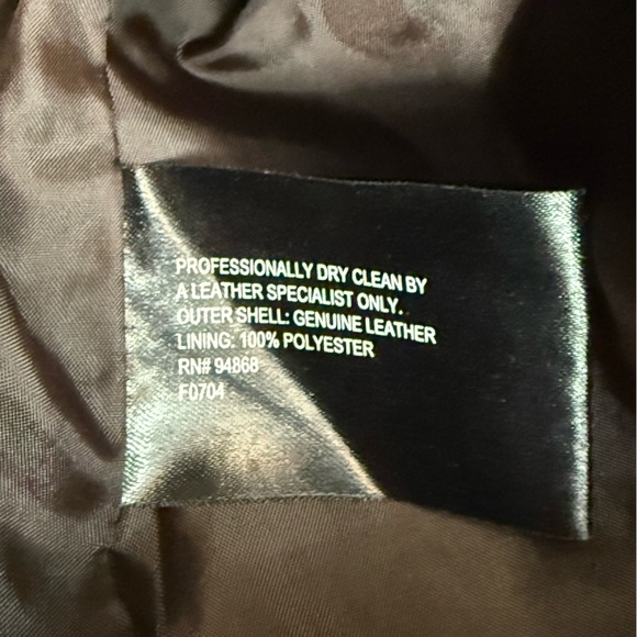 Bernardo Genuine Suede Leather Jacket Brown Zip Front Tailored Classic Luxe, M - Picture 9 of 13